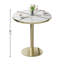 Table bistro 31,5 pouces avec plateau en faux marbre seulement la table, sans chaises.