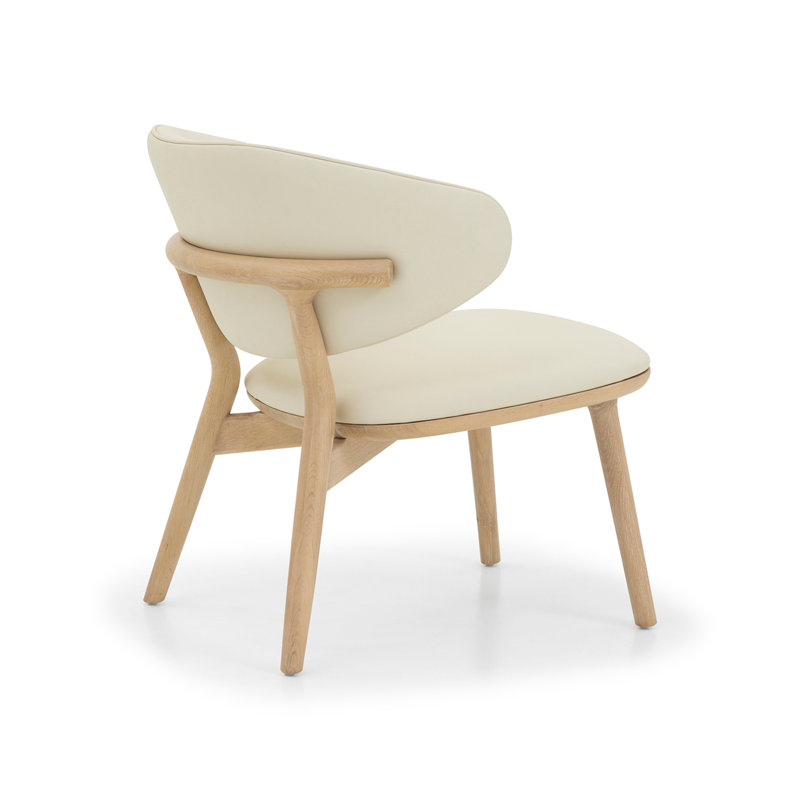 Soren Lounge Chair, Saddle, Acorn Vegan Leather