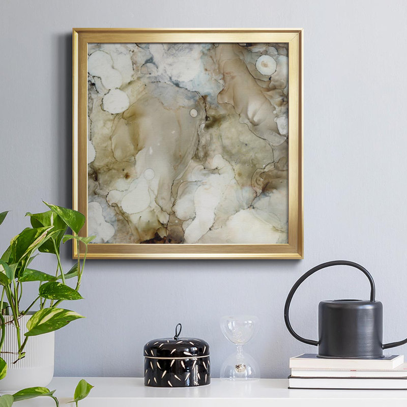 Stonewashed I - Cadre photo sur toile, Or, H 26,5 po x l 26,5 po x P 1,5 po