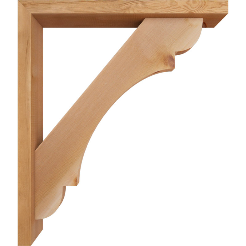 Support de bloc olympique avec entretoise décalée, 28 x 24, Cèdre rouge occidental de l 3 1/2 po (lisse)