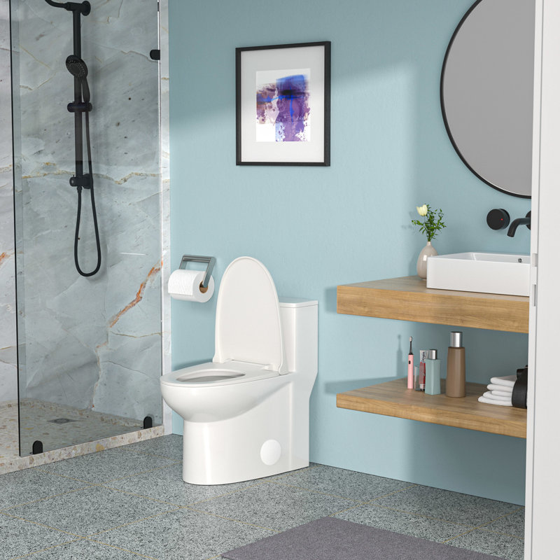 Modern Ceramic Toilet With Dual Flush And Low Maintenance Glaze Silent Flushing Construction