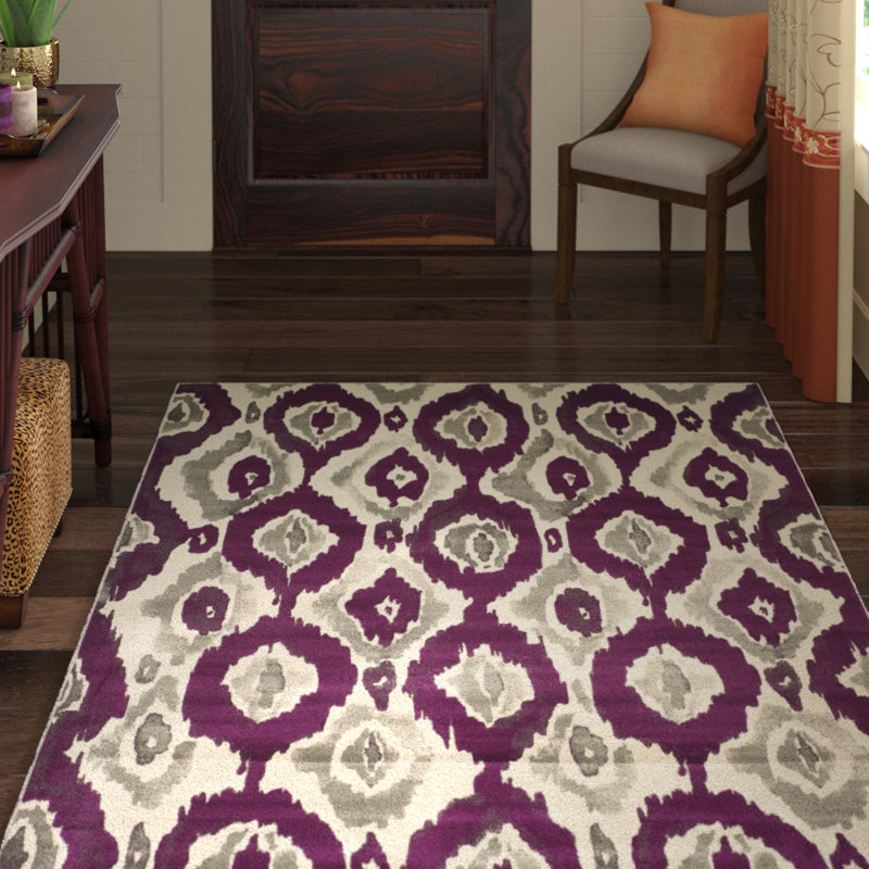 Tapis ikat performance Deasia Porcello, Rectangle 5 pi 2 po x 7 pi 6 po