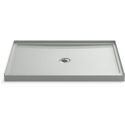 Rely48-In X 34-In Single-Threshold Shower Base With Center Drain