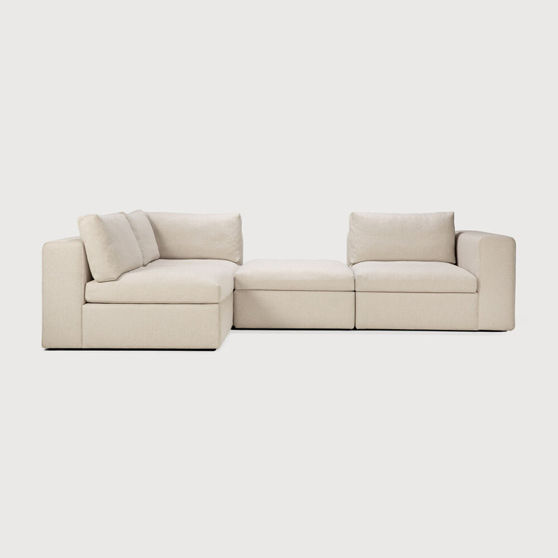 Mellow Square Ottoman, Off White