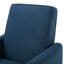 Chaise chic et sophistiquée à repousser en tissu bleu marine, parfaite pour rehausser le décor élégant et le confort
