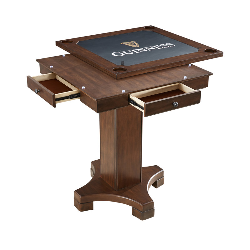 Guinness 1 ECI Furniture 36'' 4 - Player Poplar Foldable Poker Table and with Drawers Included
