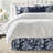 Alexandria Indigo Cotton Bedskirt-109715681-109715677