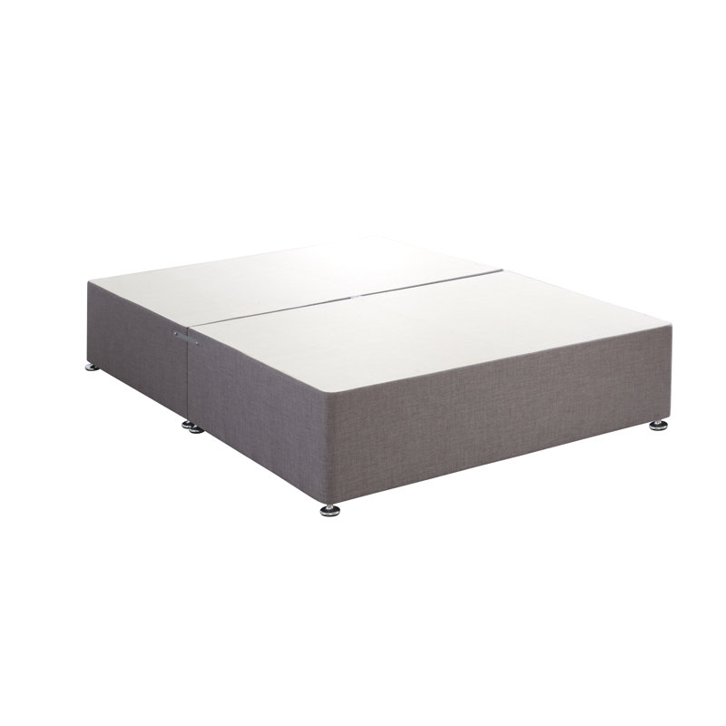 Ortho Mair Coilsprung Divan Bed Set, Kingsize (5'), Slate, 4 Drawers