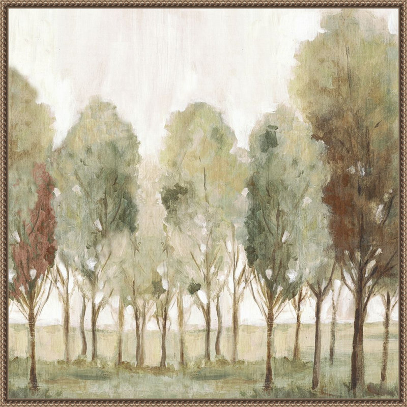 «Silent Fall Trees I» par Eva Watts, reproduction d'art sur toile encadrée, H 30 po x l 30 po