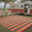 Tapis d'extérieur rayé orange / rouge-263726478-236610570