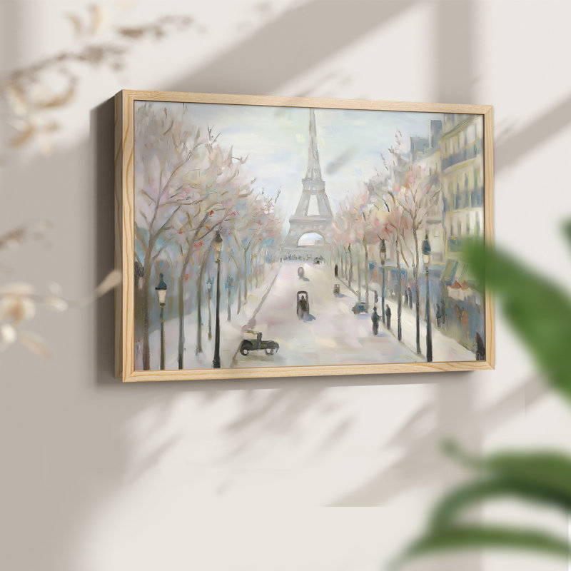Paysage, série -LI - Reproduction encadrée - Restickable, H 8 po x l 10 po, Naturel