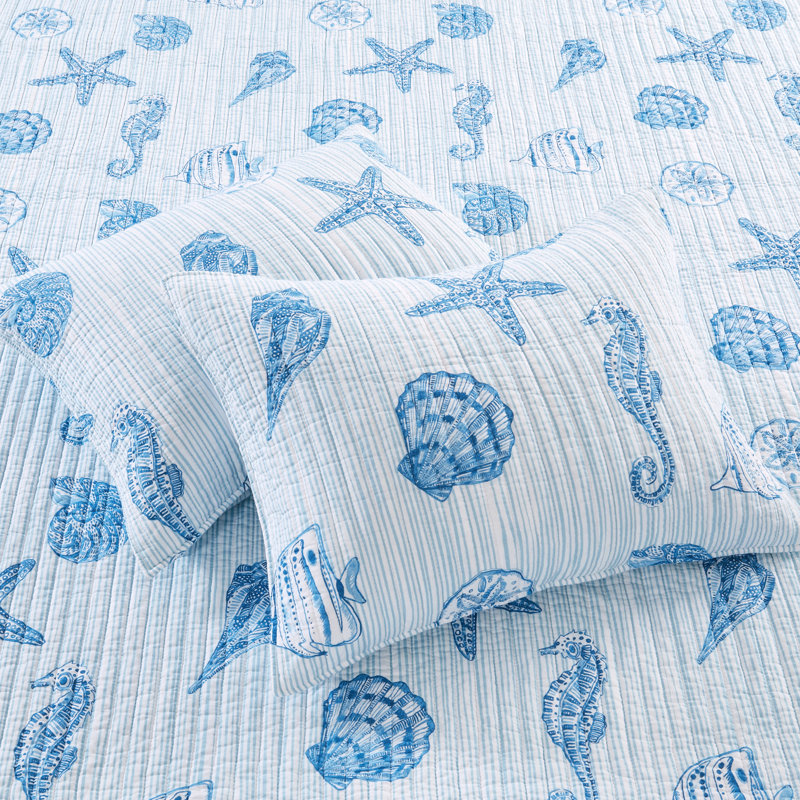Sandy Cove King Quilt Set, King Quilt + 2 Shams