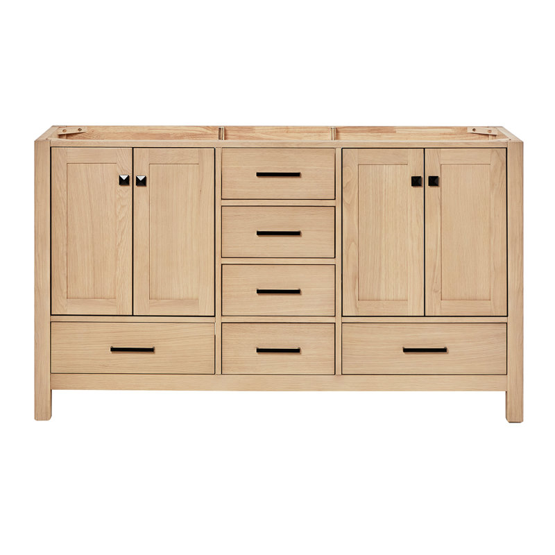 Panchuri 60'' Bathroom Vanity Base Only, Oak