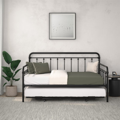 Beant Steel Daybed with Trundle Bed
