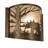 Hewlett Glass Flush Mounted Sconce