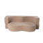 Canapé-lit 2 en 1 pliant avec coussin, canapé-lit simple, causeuse de plancher et futon, canapé-lit pliant en mousse pour le salon, les invités, le bureau, un appartement, aucun assemblage requis, abricot