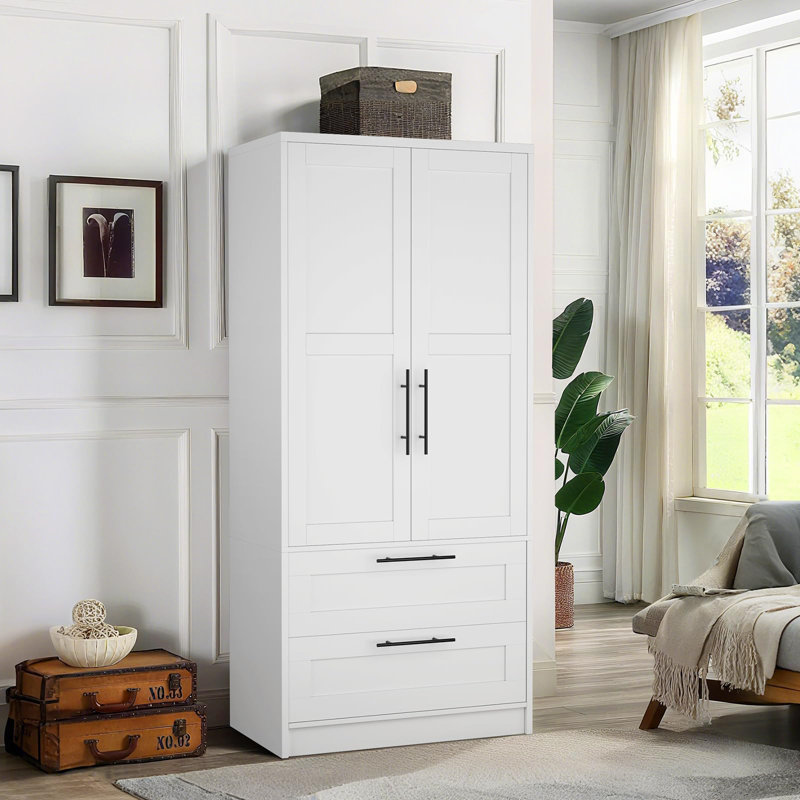 Armoire de rangement pour vêtements autoportante