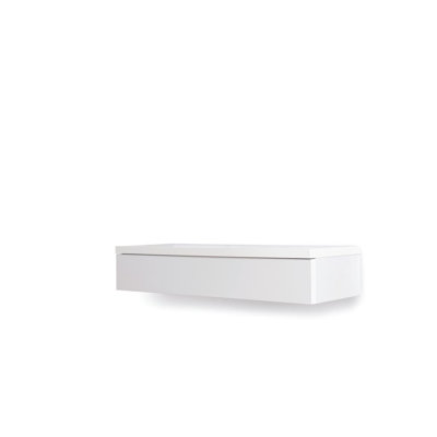 Create a Bright Oasis with the Navene Floating Dressing Table (1000mm x 200mm x 380mm) in Pristine White