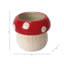 Décoration d'intérieur en forme de champignon en grès et porcelaine en forme de champignon, blanc, 5 po