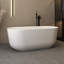 59" Freestanding Soaking Acrylic Bathtub