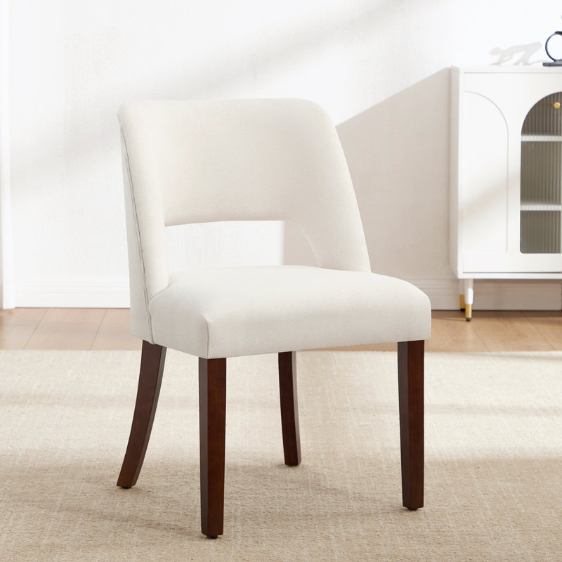 36cm H Solid Wood Dining Chair, beige