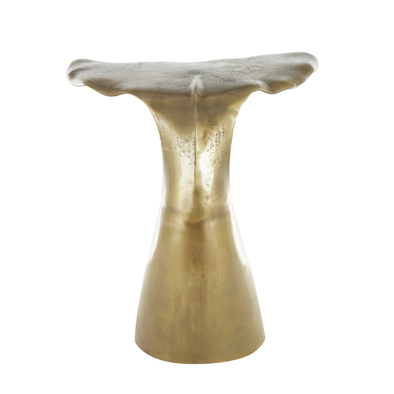 Table d'appoint latérale en baleine, Or