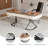 Coleharbor 63'' Contemporary Writing Desk with Integrated Drawers and Streamlined Metal Base
