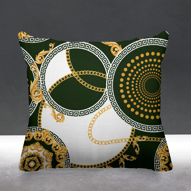 Housse et insert de coussin extérieur Tobin, Vert, L 15 po x H 15 po