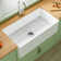 Asrea Apron Front Kitchen Sink 33" L x 18" W Single Bowl Fireclay with Bottom Grid and Basket Strainer
