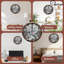 Horloge murale paysage d'hiver
