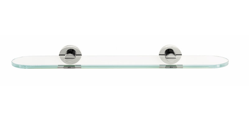 Contemporary I Wall Shelf, Polished Chrome