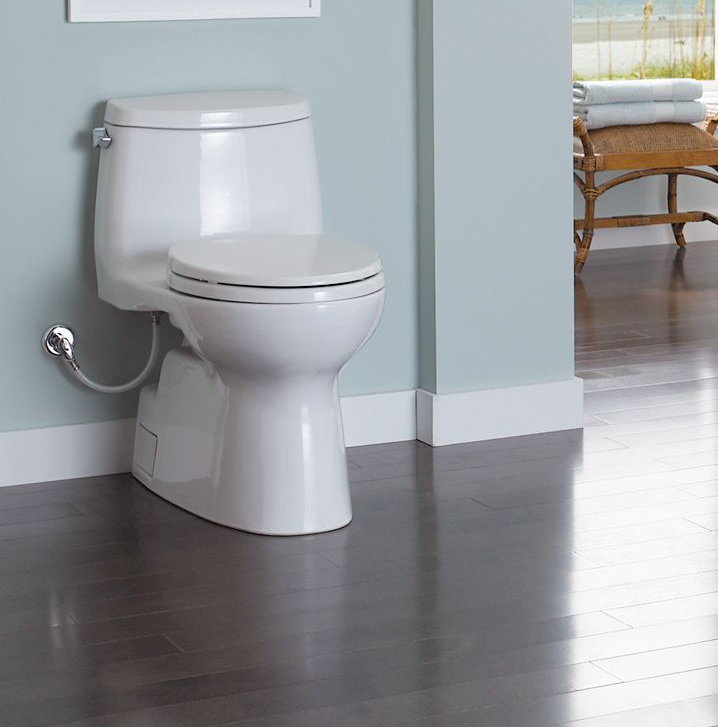 Carlyle® II 1.28 GPF Elongated One-Piece Toilet (Seat Included), Colonial White, Right-Hand