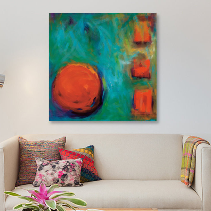 « my way », reproduction sur toile, H 18 po x l 18 po x P 1,5 po