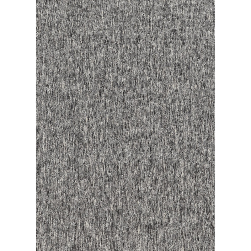 Tapis gris anthracite / gris en laine noué à la main Fraher, Rectangle 6 pi x 9 pi