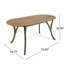 Table de salle à manger en bois d'acacia 70 "-539613257