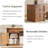 59" Classic Executive Desk With Storage, Victorian Executive Desk With Charging Station, Keyboard Tray, 3 Drawers & 2 Cabinet Storage & 2 Pedestals, Easy Assembly,dark Walnut