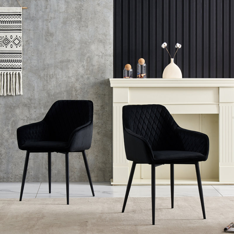 Chaise de salle à manger en tissu