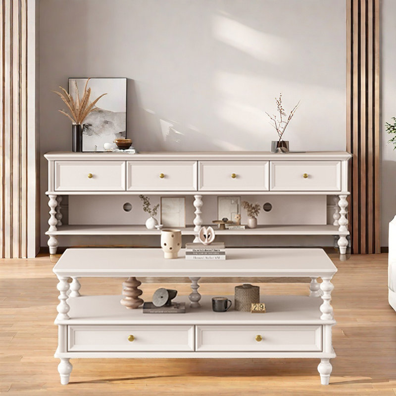 Practical TV stand coffee table