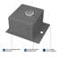 Évier de cuisine à cuve simple à montage sur plan en acier inoxydable de calibre 16 avec robinet coulissant L 15 po x l 17 po-122534108-122534112