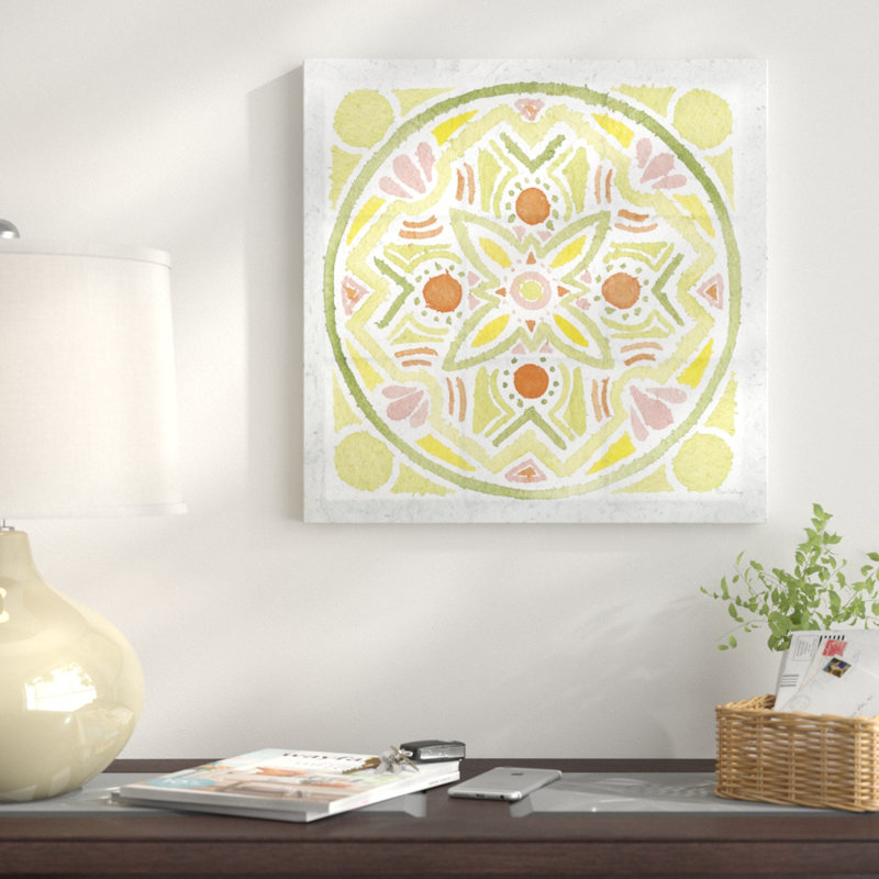 " Citrus Tile III V2 " by Elyse DeNeige, 24" H x 24" W, Wrapped Canvas, No Matte