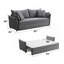 Lit gigogne escamotable en tissu avec rangement-1983963413