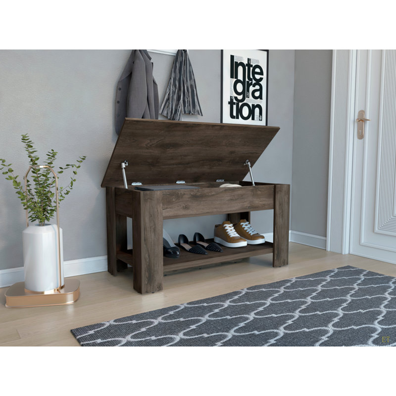 Bench, Liftable Top And Lower Panel