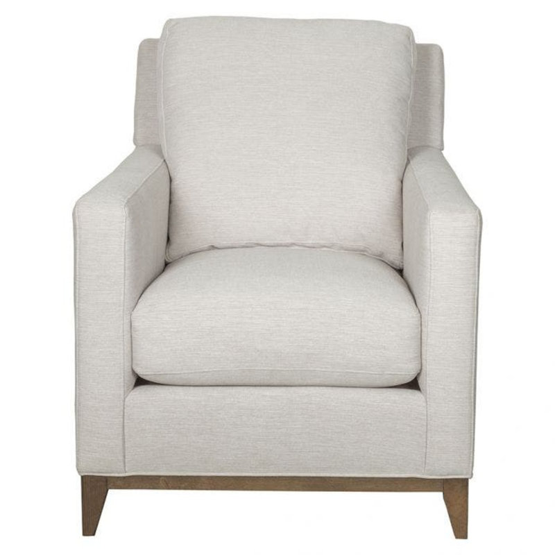 McCoy 31.5" W Armchair, Walnut, 3156 Linen 100% Polyester