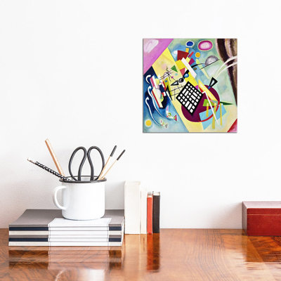 Black Grid by Wassily Kandinsky - Wrapped Canvas Painting