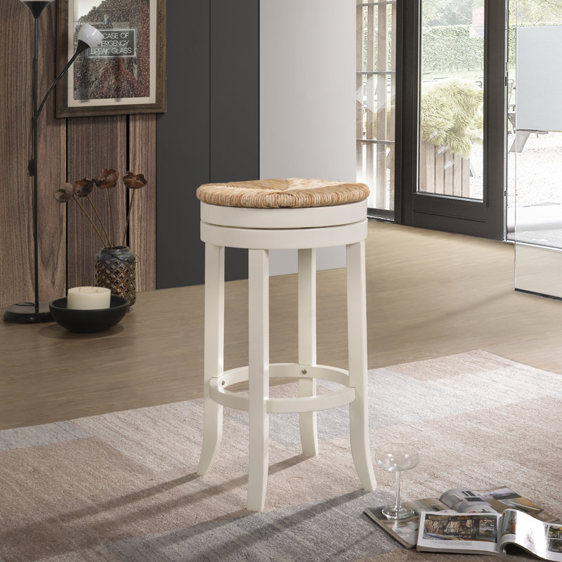 Tabouret de bar et de comptoir Tamasin, Missouri - blanc, Tabouret de bar (siège d'une hauteur de 30 po)