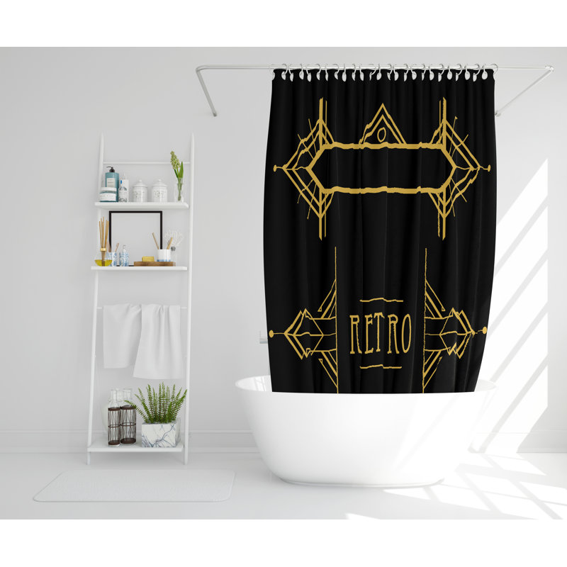 Keila Polyester Shower Curtain Set, 168cm H x 168cm W