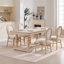 Ensemble de 2 chaises de salle à manger de style champêtre