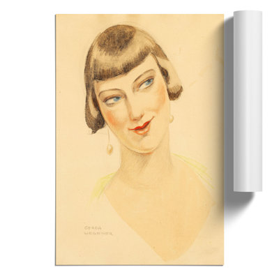 Portrait of Elna Tegner by Gerda Wegener - Frameless Print
