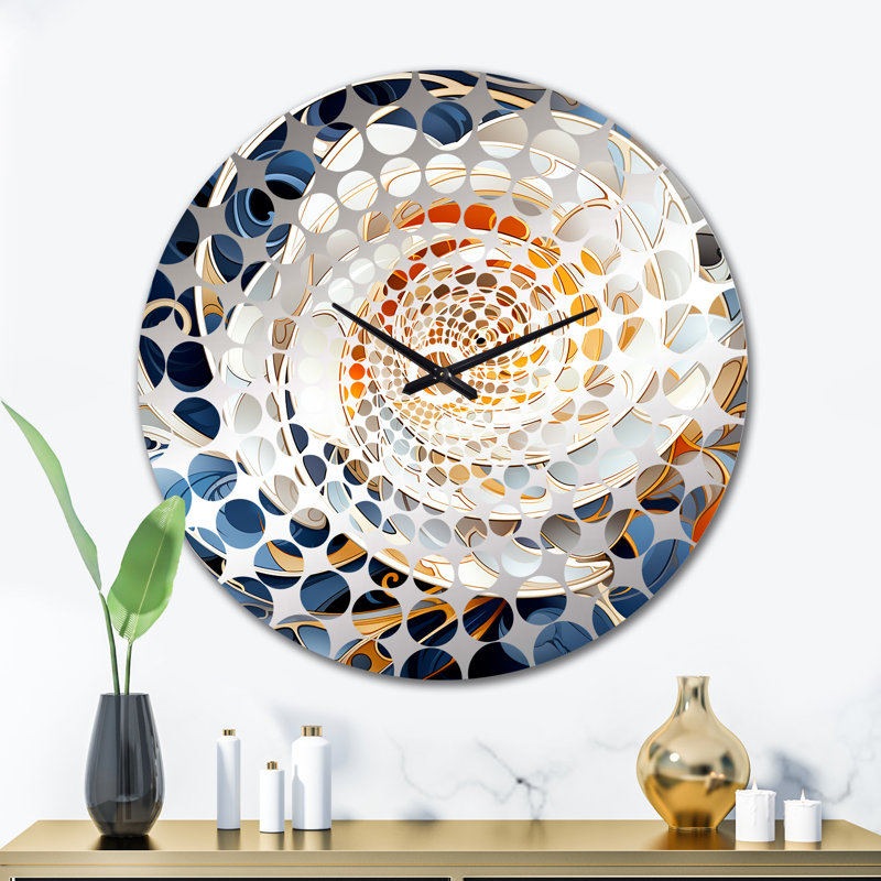 Horloge murale Latrell - Abstract Botanicals, Très grand