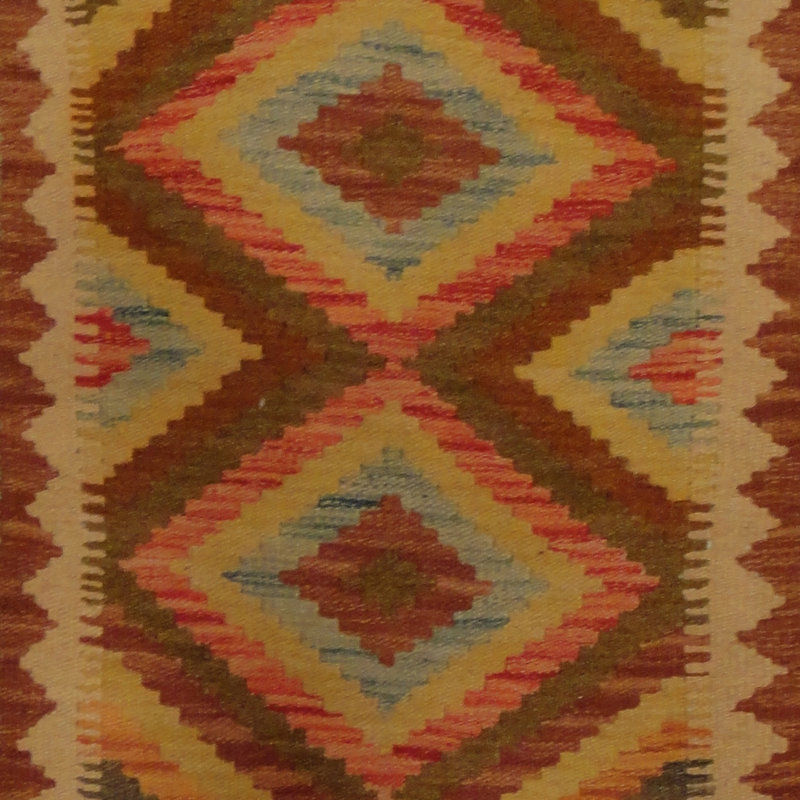 Tapis olive / brun One-of-a-Kind